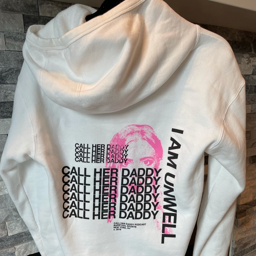 Call Her Daddy White Sweatshirt